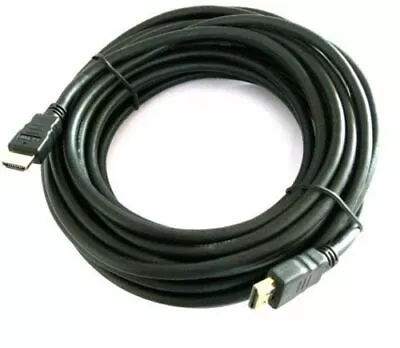 HDMI Cable V1.4 1m 2M 3M - 5M Long Gold Lead LCD Full HDTV 3D PS3 Xbox 360 SKY • £3.09