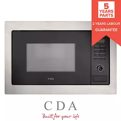 CDA VM130SS 25L Stainless Steel & Black Integrated Built In 900W Microwave Oven • £224.99