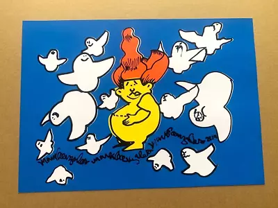 Gonz Mark Gonzales Art Screen Print 12 × 16  Framed Limited 40 • $850