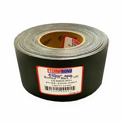 $47.95 • Buy 3  X 50' Eternabond RV Roof Tape RVSeal Black EB-RVB030-50NS EPDM Rubber Roof