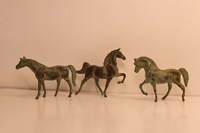 Beautiful Set Of 3 Bronze Horses Smithsonian Institution- Made In Italy 3  • $75