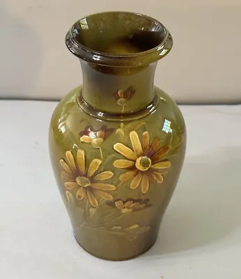 Antique Wardle Pottery Teck Ware Floral Daisy Flower Vase Standard Glaze 8.5  • £72.31