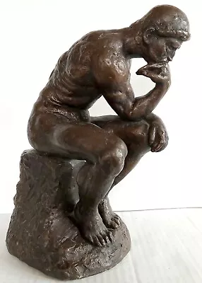 Large Vintage  1964 AUSTIN PRODUCTIONS THE THINKER Rodin Sculpture Statue • $78