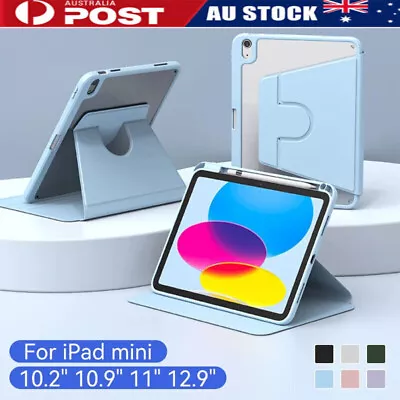For IPad 5/6/7/8/9/10th Gen Mini Air Pro 11 12.9 360° Rotation Case Stand Cover • $21.49