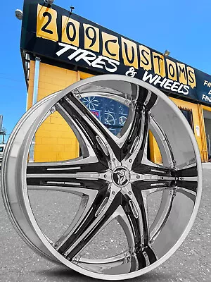 28   Diablo Elite Chrome Wheels ANY BOLT PATTERN 5X127 5X139.7 6X139.7 5X120.65 • $4160