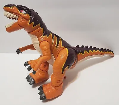 Imaginext Dinosaur Toy Slasher The Allosaurus Mattel 2004 Orange Brown Posable • $3.99