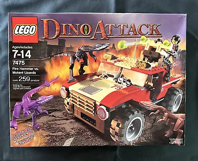 £128.54 • Buy LEGO: DINO ATTACK ~  FIRE HAMMER Vs. MUTANT LIZARDS  #7475 ~ FACTORY SEALED 2005