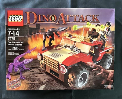 £128.54 • Buy LEGO: DINO ATTACK ~  FIRE HAMMER Vs. MUTANT LIZARDS  #7475 ~ FACTORY SEALED 2005