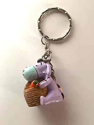 Disney Eeyore Solid Plastic Figure Old KeyRing Keychain FreePost UK • £4.99