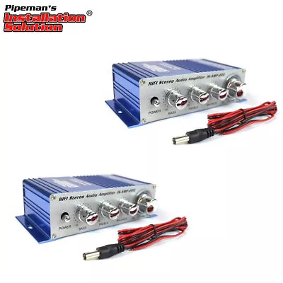 2-Pack 2 Channel Stereo PA Mini Amplifier 4 To 16 Ohm 20 Watt 3.5 Aux Input USB • $30.95