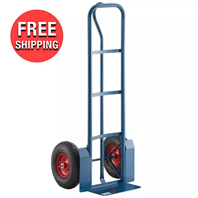660 Lb Convertible Hand Truck With 13  Large Pneumatic Wheels Utility Dolly Blue • $132.05