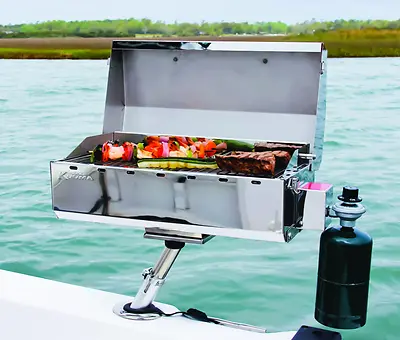 Portable Boat Gas Grill + Mount Accessories Marine BBQ Sailboat Barbecue Camping • $499.99