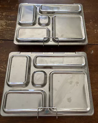 Set Of 2 PlanetBox Rover Stainless Steel Lunch Box 5 Compartments  Bento Box • $49