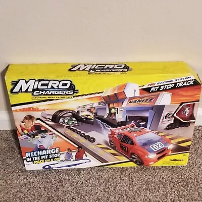 Micro Chargers Electronic Micro Racing Cars Pro Racing System Pit Stop Track  • $68.99