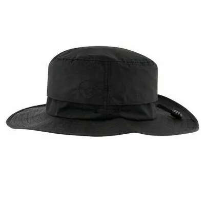 £17.99 • Buy Korda Le Boonie Black Kbh24 Waterproof New Larger Brim Bush Hat Bucket Hat