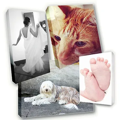£14.99 • Buy Personalised Canvas Printing - Your Photo Picture Image Printed & Box Framed