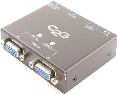 C2G 2-Port VGA Auto Switch (TAA Compliant) D6FAVZE716 | 39900 • $23.79