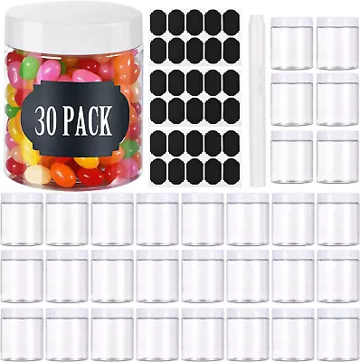 TANGLONG Plastic Jars With Lids 8 Oz Plastic Containers With Lids Jars With Of • $30.53