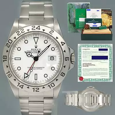 2021 RSC & PAPERS Rolex Explorer II White 16570 40mm Polar Swiss Only Watch Box • $8592.13