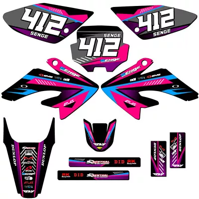 2004-2010 CRF 100 SURGE Pink Senge Graphics Kit Compatible With Honda • $124.99