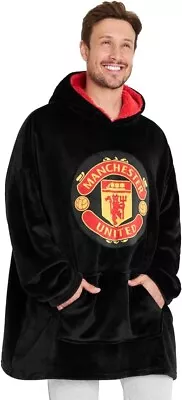 Manchester United F.C. Official Oversized Men's Hoodie Blanket New Gift One Size • £39.97