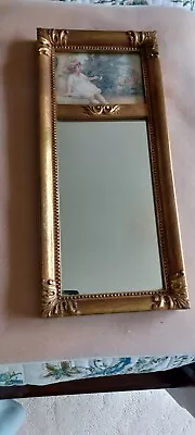 Vintage Home Interiors Mirror With Inset Picture • $22.10