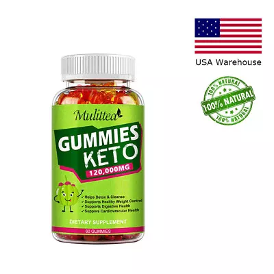 Keto Gummies Weight Loss Detox Cleanse Burn Fat Slimming Supplement 100% Natural • $10.37