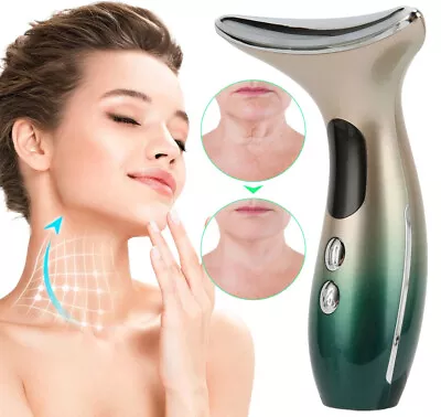 LED Microcurrent Skin Tightening Lifting Device Face Neck Facial Beauty Machine • $16.28