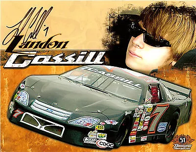 2006 LANDON CASSILL Signed ASA LM NASCAR RACING PHOTO CARD POSTCARD Hero Vanity • $9.99