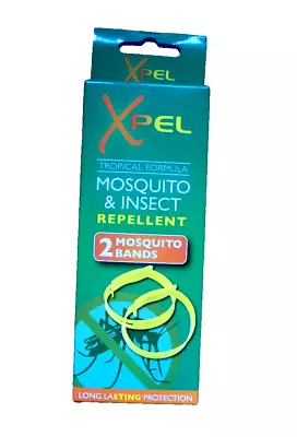 Pack Of 2 XPEL Tropical Formula Mosquito & Insect Repellent Bands • £2.75