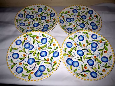 4 Pc Set Mikasa Country Cheer Dw103 Salad Plates 8 5/8” Japan EXCELLENT • $38.99