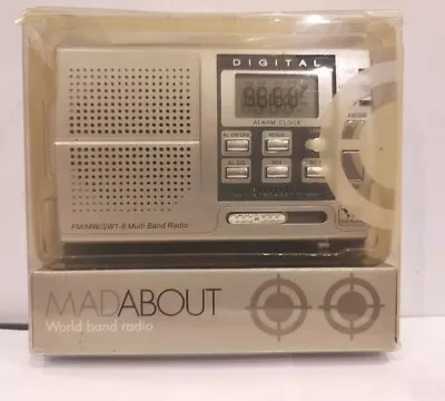 MADABOUT World Band Portable Radio FM/MW/SW 1-8 Digital Multiband Radio • £14.50