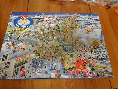 Gibsons - I LOVE CHRISTMAS By Mike Jupp 1000 Piece Jigsaw Puzzle  - Complete • £8.79