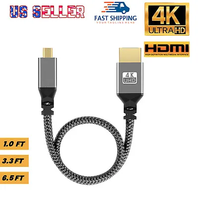 Micro HDMI To HDMI Cable Adapter Converter 4K GoPro HERO 7 6 5 4 3 Camera 60Hz • $13.98