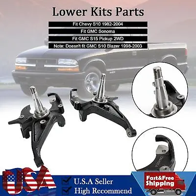 2  Drop Front Spindles Fit Chevy S10 1982-2004 Fit GMC S15 Sonoma Lowering Kit L • $129.79