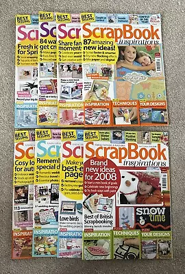 Scrapbook Inspirations Magazine X 8 **Great Condition** • £5