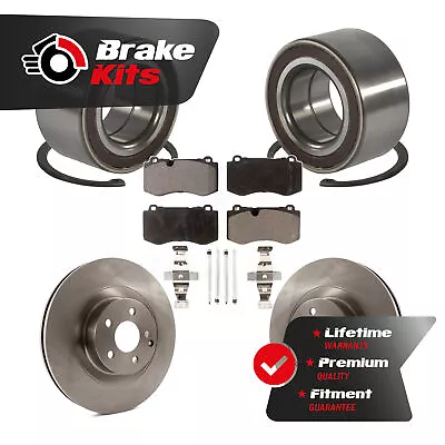 Front Wheel Bearing Brake Rotor And Pad Kit For 2008-2013 Mercedes-Benz S550 AWD • $212.52