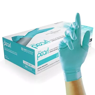 Unigloves Pearl Nitrile GP0034 Examination - Multipurpose Large/Aqua Blue • £7.99