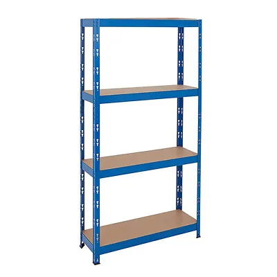 4Tier Heavy Duty Boltless Metal Shelving Shelves Storage Unit Racking Garage BLT • £20.78