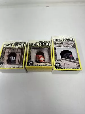 Woodland Scenic Set Of 3 Tunnel Portals N Scale • $25