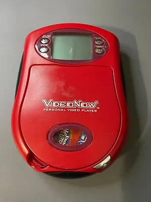 2003 Video Now Personal Video Player Hasbro RED RETRO PORTABLE TV GAME WORKS! • $18.99