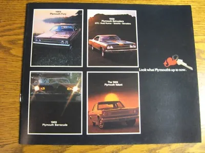 1969 Plymouth Brochure Roadrunner GTX Barracuda Cuda Mopar Hemi Road Runner • $18