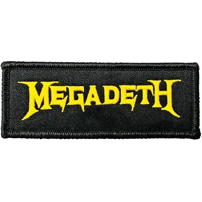 £3.99 • Buy Officially Licensed Megadeth Logo Iron On Patch- Music Rock Patches M025