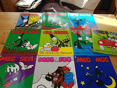 Meg & Mog Books Bundle × 10 Helen Nicoll & Jan Pienkowski Joblot • £9