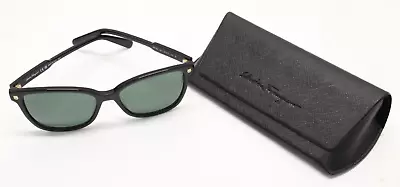 Salvatore Ferragamo SF815S 001 Black Squared 56mm Sunglasses • $49.99