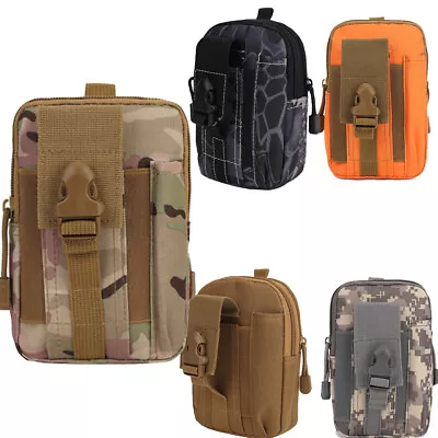 Tactical Molle Utility Waist Belt Pack Bag Fanny Phone Pocket Pack Pouch Hiking • $9.98