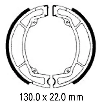 Ferodo Front Brake Shoes For Yamaha YZ125 1976 1977 1978 1979 1980 To 1984 • $60.63