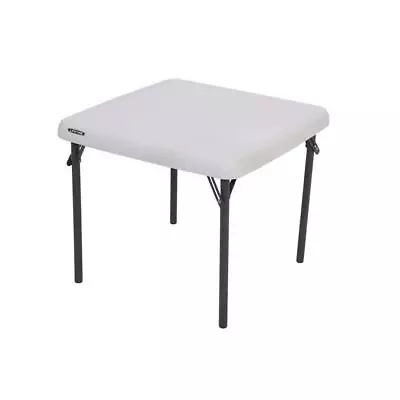 Lifetime Folding Table 24  4-Seater Weather/Rust Resistant Folding Square White • $56.92