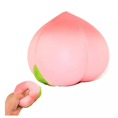 10CM Jumbo Slow Rising Pink Peach Squishies Toys Kawaii Fruit For Kids Toy • $11.89