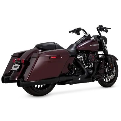 Vance & Hines Black Torquer 450 4.5 Slip On Exhaust Mufflers Harley Touring 17+ • $699.99